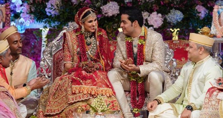 Newlyweds Akash Ambani and Shloka Mehta