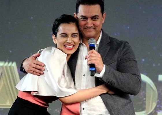 Aamir Khan with Kangana Ranaut