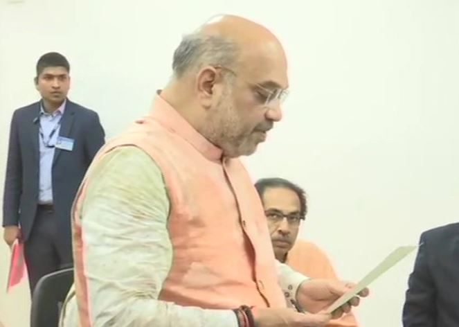 Amit Shah files nomination