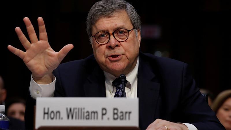 US Attorney General William Barr