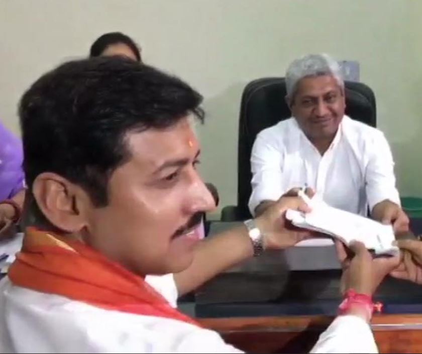 Rajyavardhan Singh Rathore files his nomination from Jaipur