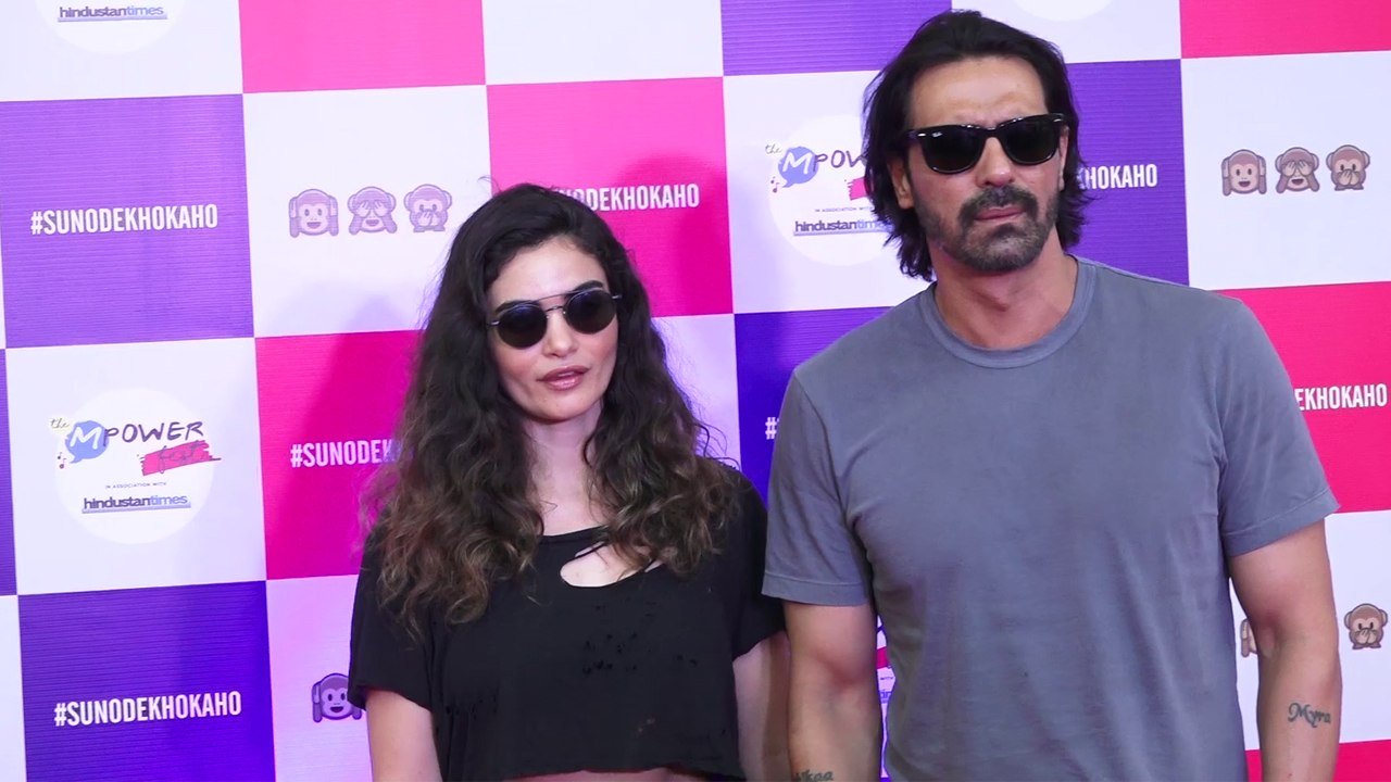 Arjun Rampal and Gabriella Demetriades