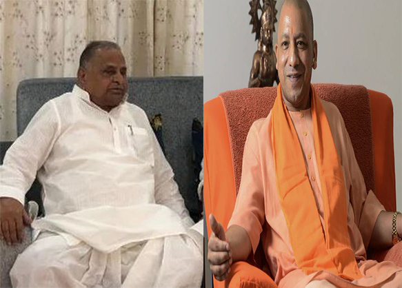 Mulayam Singh Yadav and Yogi Adityanath