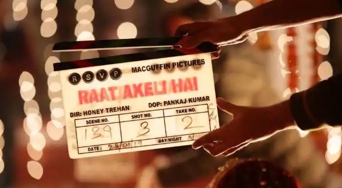 'Raat Akeli Hai' clapper board