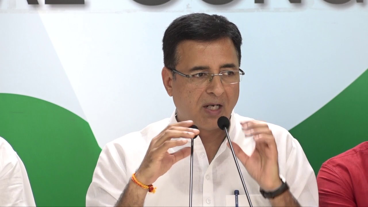 Congress spokesperson Randeep Singh Surjewala