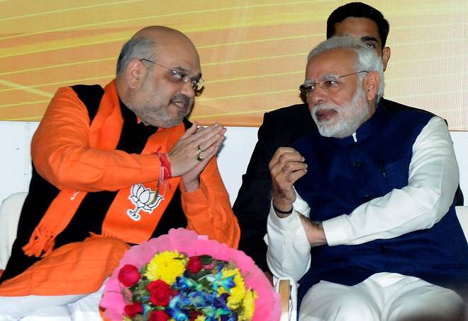 Prime Minister Narendra Modi and BJP president Amit Shah