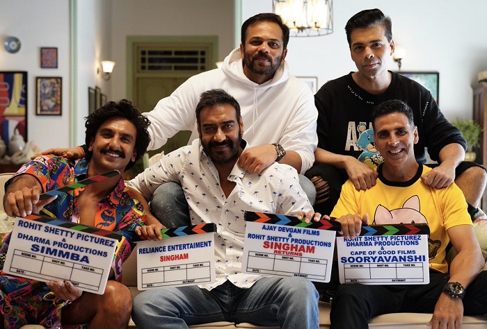 Ranveer Singh, Ajay Devgn, Akshay Kumar, Rohit Shetty and Karan Johar