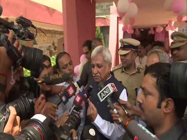 Chief election Commissioner Sunil Arora talking to media after casting vote in New Delhi on Sunday