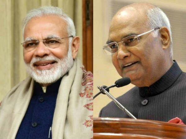 President Ram Nath Kovind and Prime Minister Narendra Modi (File Photo)