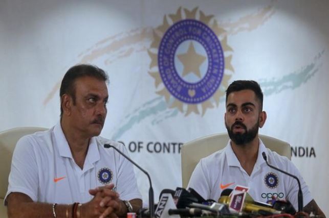 India head coach Ravi Shastri with captain Virat Kohli