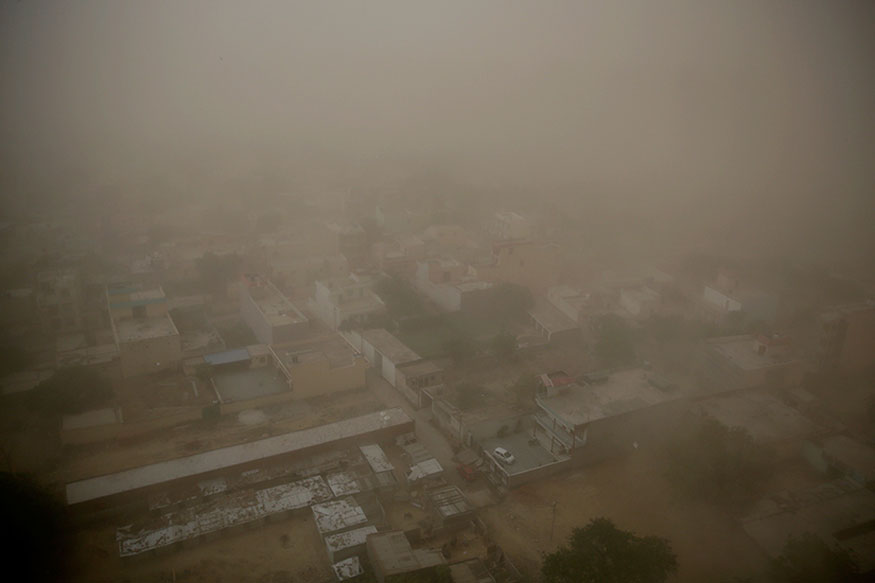 Sight of the dust strom