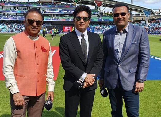 Virender Sehwag, Sachin Tendulkar, and Sunil Gavaskar