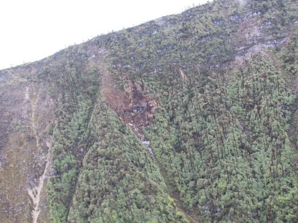 The AN-32 plane crash site in Arunachal Pradesh