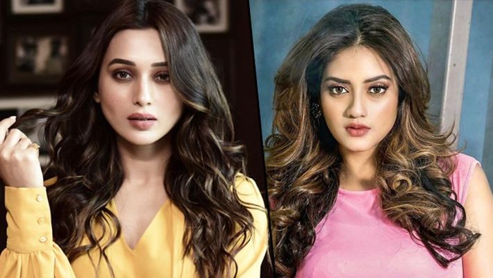 Nusrat Jahan and Mimi Chakraborty