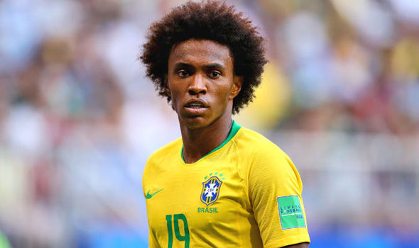 Brazil's midfielder Willian