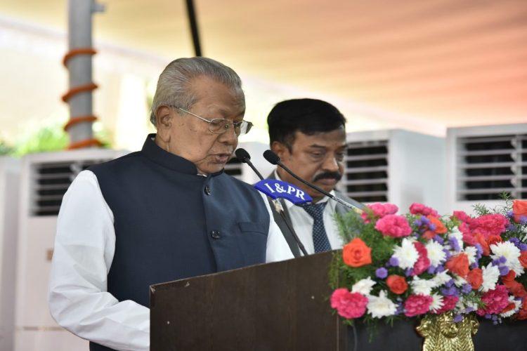 Biswabhusan Harichandan taking oath