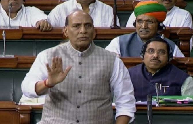 Defence Minister Rajnath Singh