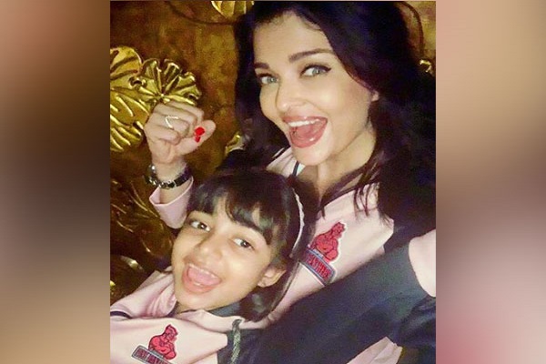 Aishwarya and Aaradhya