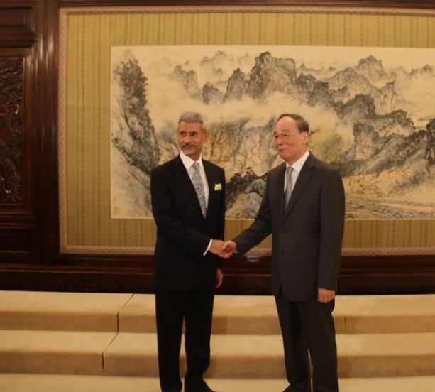 External Affairs Minister S Jaishankar and Vice President Wang Qishan