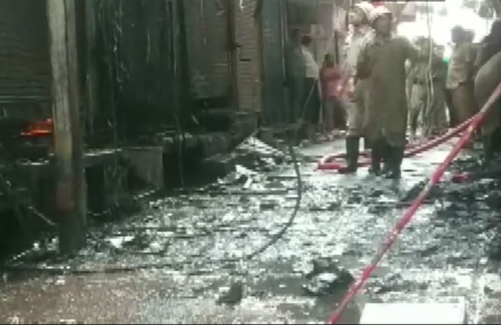 Fire breaks out at Gandhi Nagar market