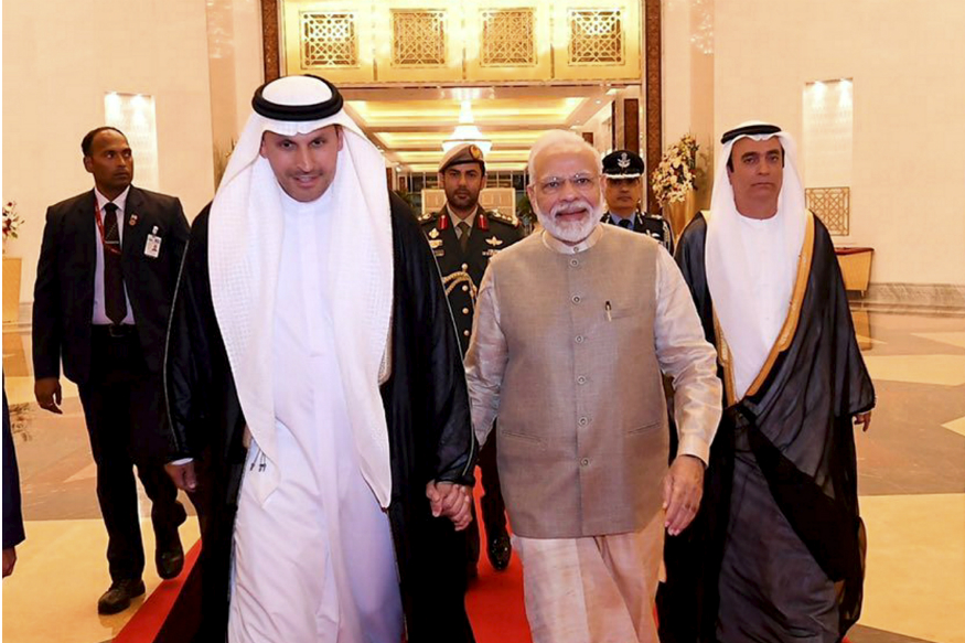 Prime Minister Narendra Modi with UAE Crown Prince Sheikh Mohammed bin Zayed Al Nahyan