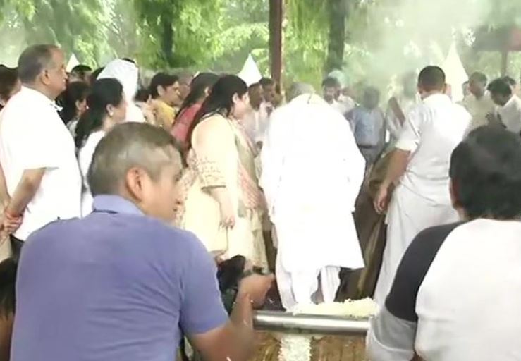 Former finance minister Arun Jaitely cremated