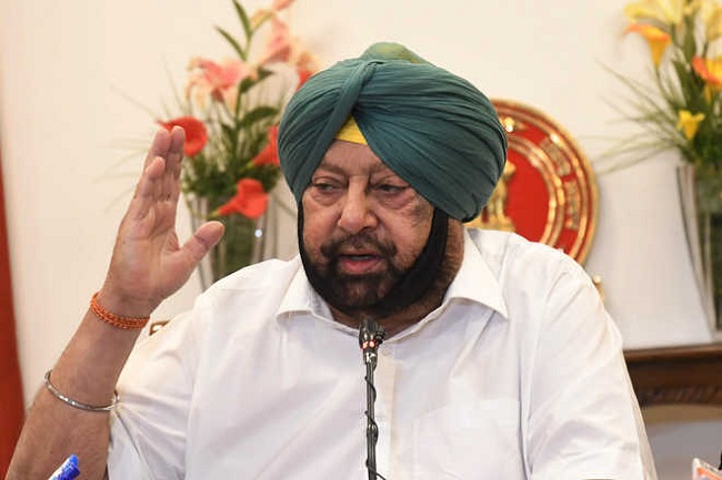 Punjab Chief Minister Captain Amarinder Singh