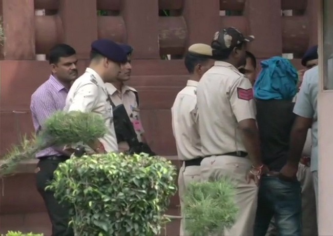 A man held by Delhi police