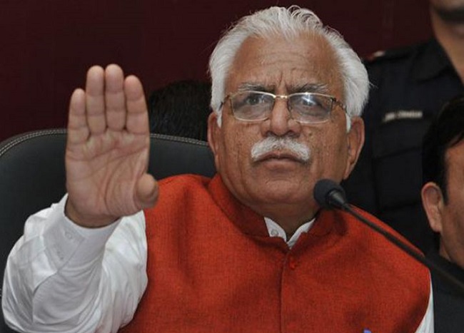 Haryana Chief Minister Manohar Lal Khattar