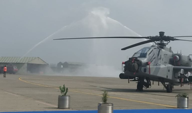 Apache attack helicopters inducted into Indian Air Force