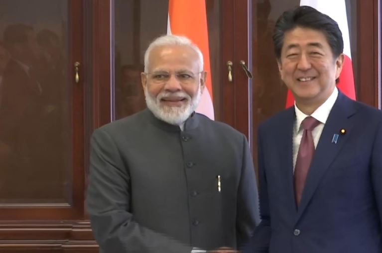 Prime Minister Narendra Modi meets his Japanese counterpart Shinzo Abe