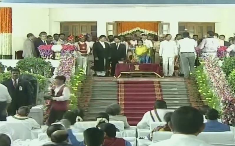 Tamilisai Soundararajan takes oath first woman Governor of Telangana