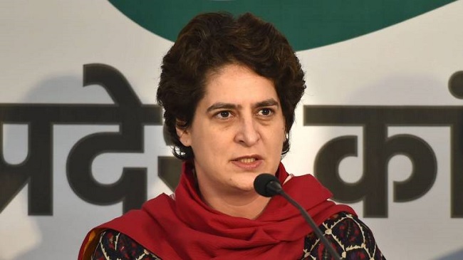 Congress general secretary Priyanka Gandhi