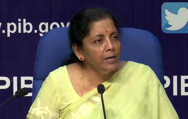 Finance Minister Nirmala Sitharaman