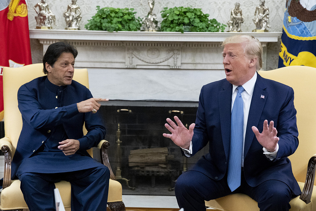 Pakistan Prime Minister Imran Khan and US President Donald Trump