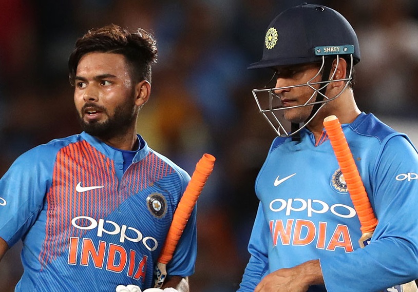 Mahendra Singh Dhoni and Rishabh Pant