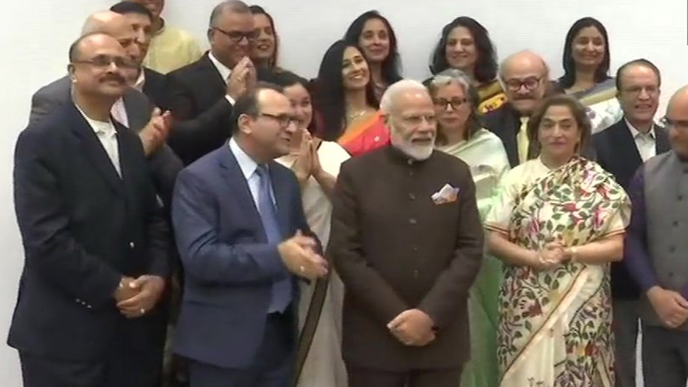 Prime Minister Narendra Modi met a delegation of Kashmiri Pandits community in Houston