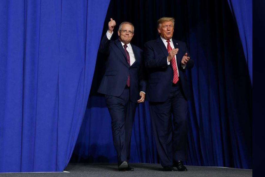 Australian Prime Minister Scott Morrison and US President Donald Trump