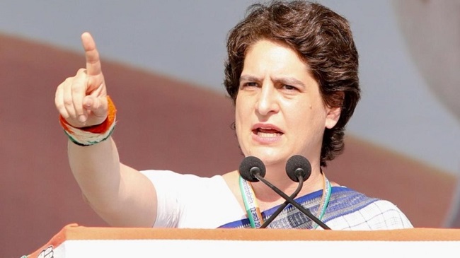 Congress leader Priyanka Gandhi Vadra