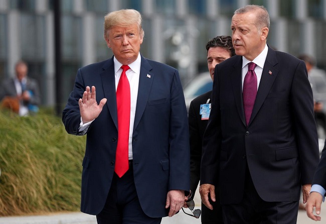 US President Donald Trump and Turkish counterpart Tayyip Erdogan