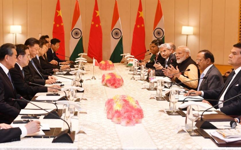 Prime Minister Narendra Modi during the delegation-level talks in Tamil Nadu on Saturday