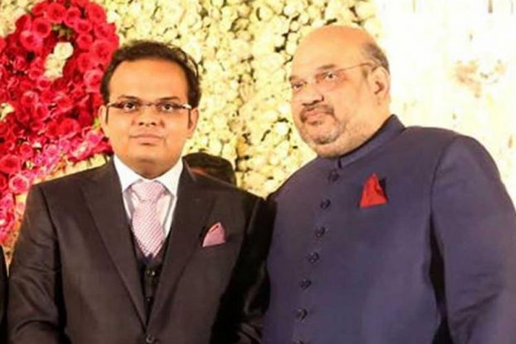 Amit Sha with his son Jay Shah