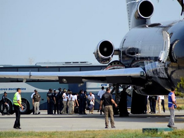 People being board on plane