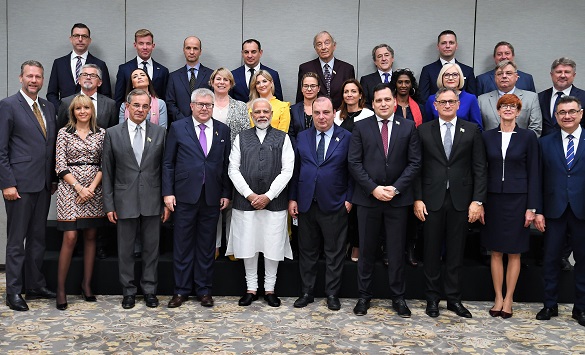 Prime Minister Narendra Modi meets EU delegation