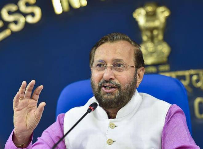 Union Environment Minister Prakash Javadekar