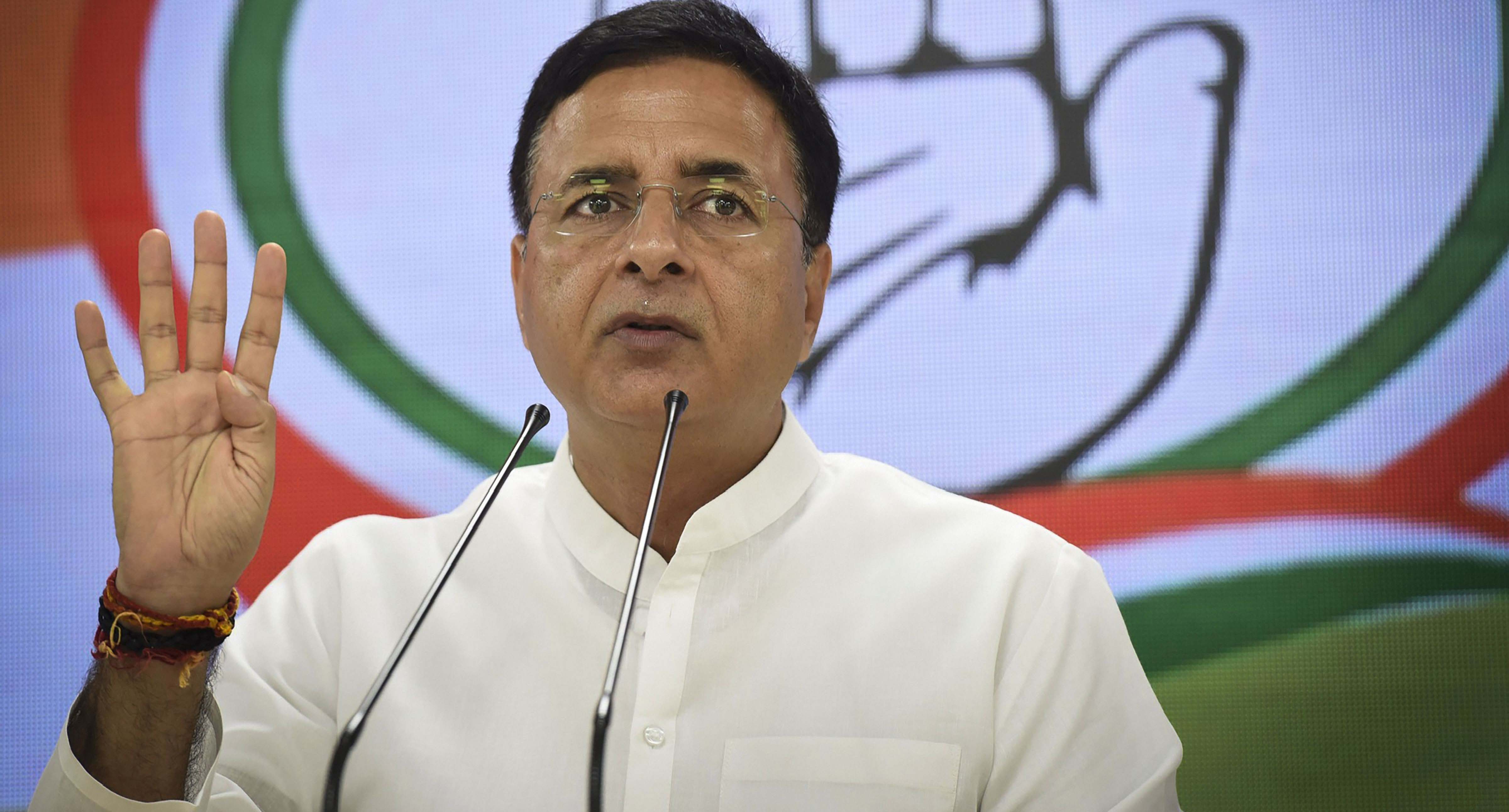 Congress's chief spokesperson Randeep Surjewala