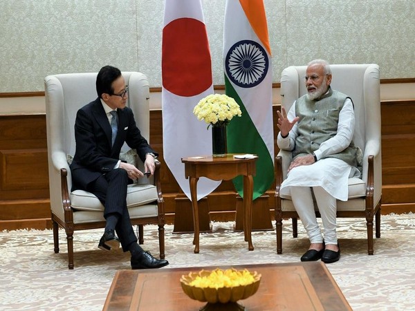 Prime Minister Narendra Modi with Japan's National Security Secretariat (NSS) Shigeru Kitamura in New Delhi on Tuesday