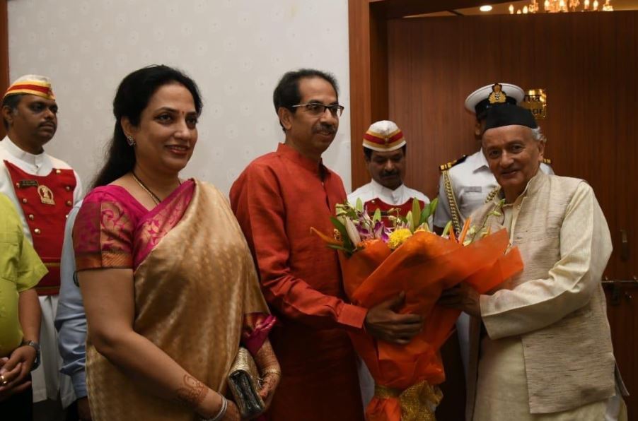 Shiv Sena chief and Chief Minister-designate Uddhav Thackeray on Wednesday morning met Governor Bhagat Singh Koshyari at Raj Bhawan in Mumbai