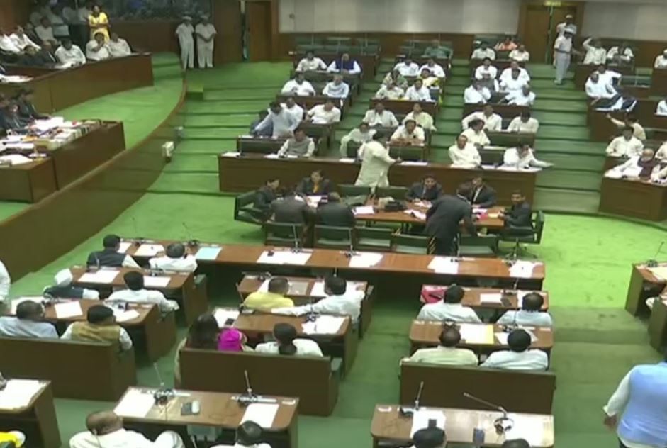 Visual from Maharashtra Assembly on Wednesday