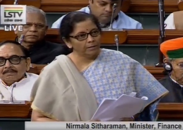 Finance Minister Nirmala Sitharaman